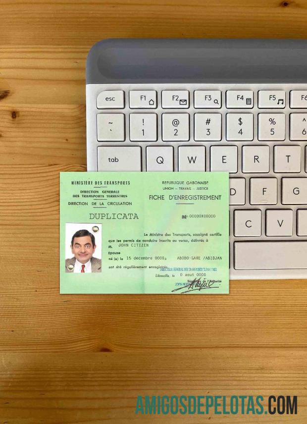 Gabão DL fotovisual frontal baixar para verificação